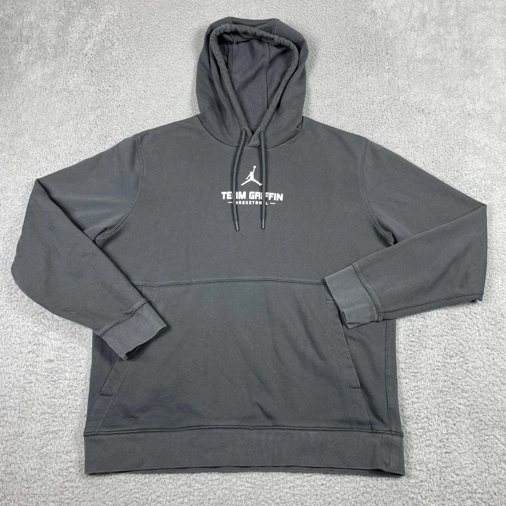 Jordan Team Griffin Basketball Hoodie Mens Medium Gray Blake Griffin Jumpman